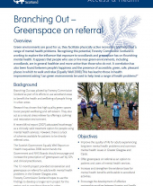 Branching Out: Greenspace on Referral